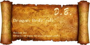 Dragan Brúnó névjegykártya